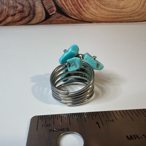 Turquoise Cluster Ring - Picture 2 of 4